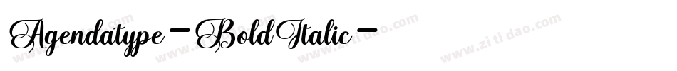Agendatype-BoldItalic字体转换