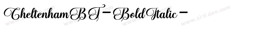CheltenhamBT-BoldItalic字体转换
