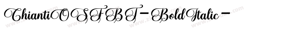 ChiantiOSFBT-BoldItalic字体转换