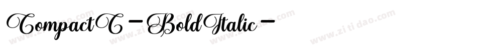 CompactC-BoldItalic字体转换