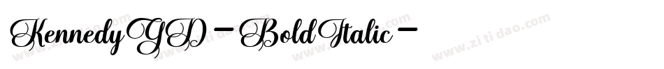 KennedyGD-BoldItalic字体转换