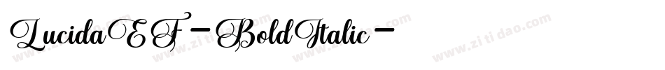 LucidaEF-BoldItalic字体转换