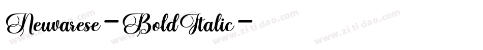 Neuvarese-BoldItalic字体转换