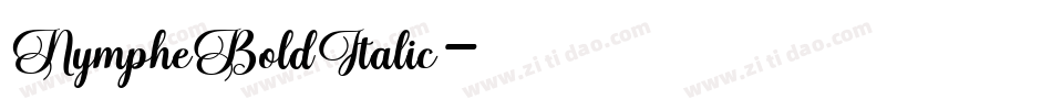 NympheBoldItalic字体转换