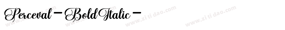 Perceval-BoldItalic字体转换