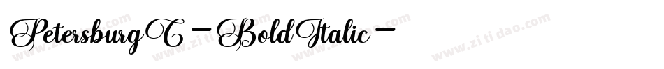 PetersburgC-BoldItalic字体转换