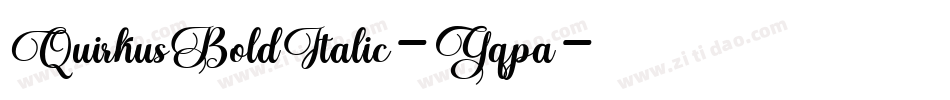 QuirkusBoldItalic-Gqpa字体转换 QuirkusBoldItalic-Gqpa字体转换