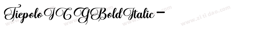 TiepoloICGBoldItalic字体转换