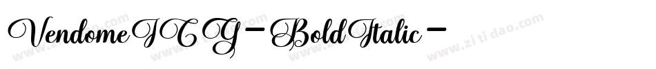 VendomeICG-BoldItalic字体转换