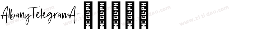 AlbanyTelegramA字体转换