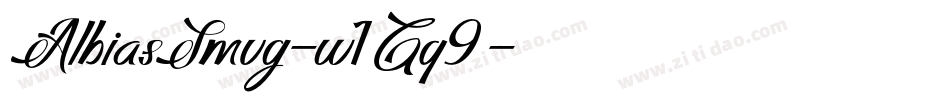AlbiasSmug-w1Gq9字体转换