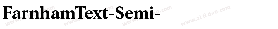 FarnhamText-Semi字体转换