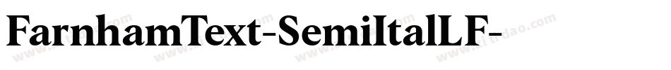 FarnhamText-SemiItalLF字体转换
