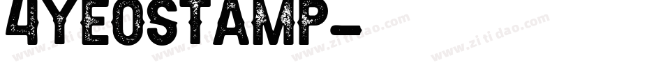 4yeostamp字体转换