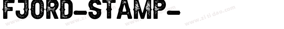 Fjord-Stamp字体转换