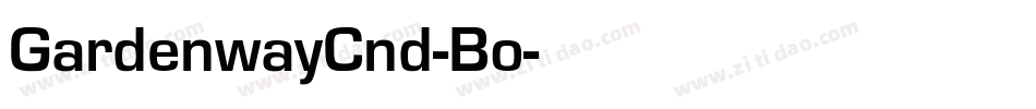 GardenwayCnd-Bo字体转换