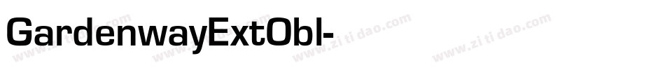 GardenwayExtObl字体转换