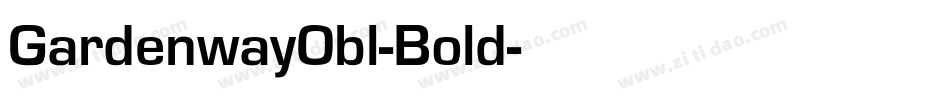 GardenwayObl-Bold字体转换