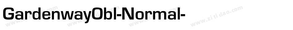 GardenwayObl-Normal字体转换