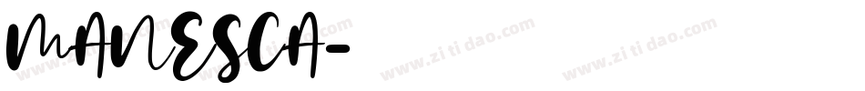 MANESCA字体转换