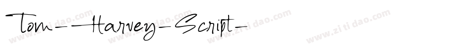 Tom-Harvey-Script字体转换