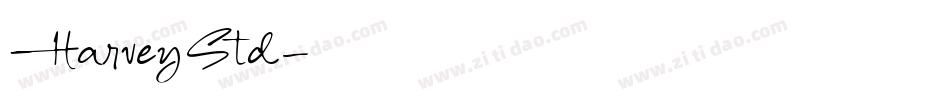 HarveyStd字体转换