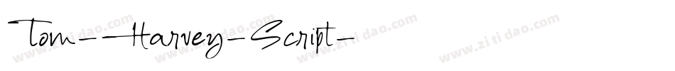 Tom-Harvey-Script字体转换