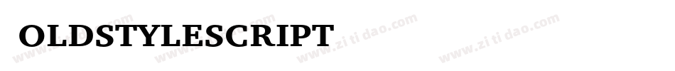 Boldstylescript字体转换
