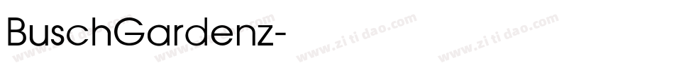 BuschGardenz字体转换