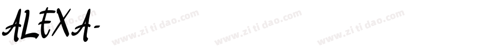 ALEXA字体转换