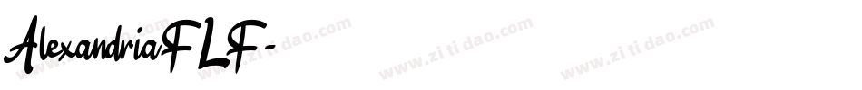 AlexandriaFLF字体转换
