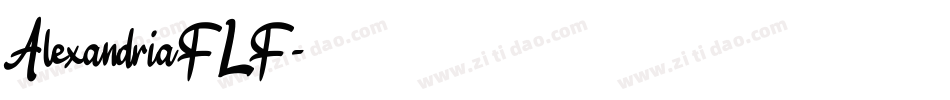 AlexandriaFLF字体转换