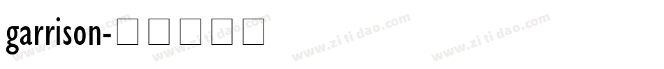 garrison字体转换
