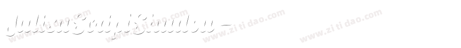 JulisaScriptShadow字体转换