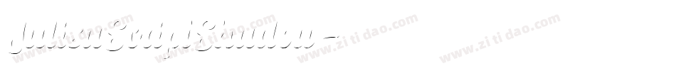 JulisaScriptShadow字体转换