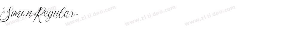 Simon-Regular字体转换