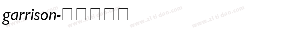garrison字体转换