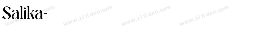 Salika字体转换
