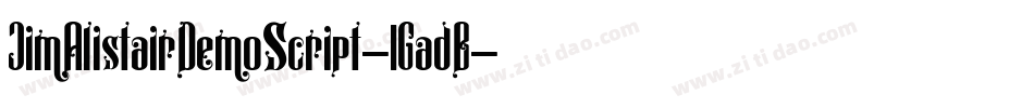 JimAlistairDemoScript-1GadB字体转换