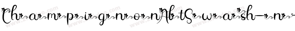ChampignonAltSwash-nrq1字体转换