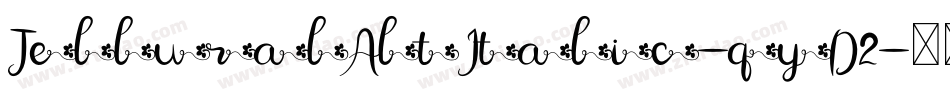 TelluralAltItalic-qyD2字体转换