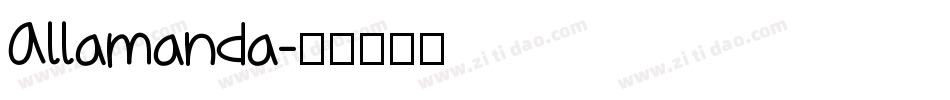 Allamanda字体转换