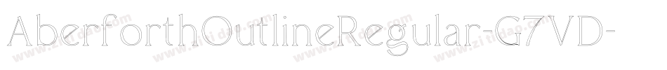 AberforthOutlineRegular-G7VD字体转换