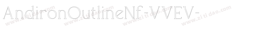 AndironOutlineNf-VVEV字体转换