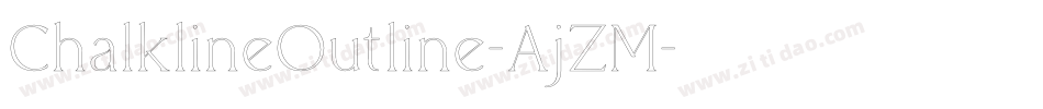 ChalklineOutline-AjZM字体转换
