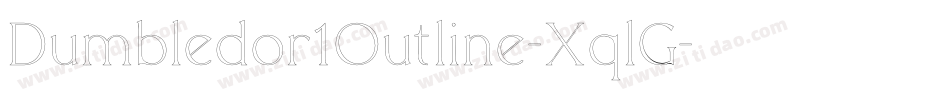 Dumbledor1Outline-XqlG字体转换