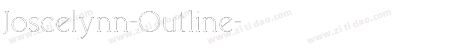Joscelynn-Outline字体转换