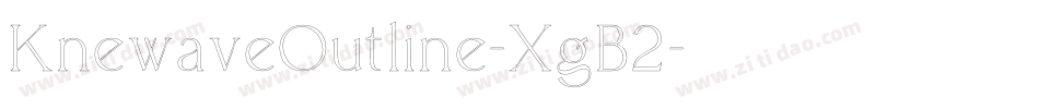 KnewaveOutline-XgB2字体转换
