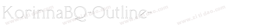 KorinnaBQ-Outline字体转换