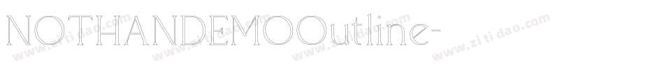 NOTHANDEMOOutline字体转换